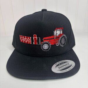 Case IH Hat Embroidered 5 Panel Twill Snapback Boxcar Magnum Tractor Farm